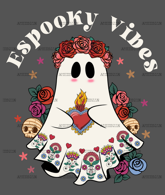 Espooky Vibes White DTF Transfer