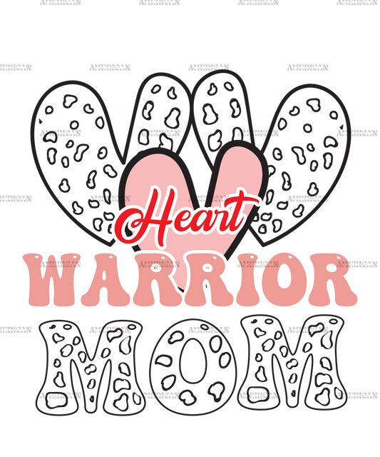 Heart Warrior Mom DTF Transfer