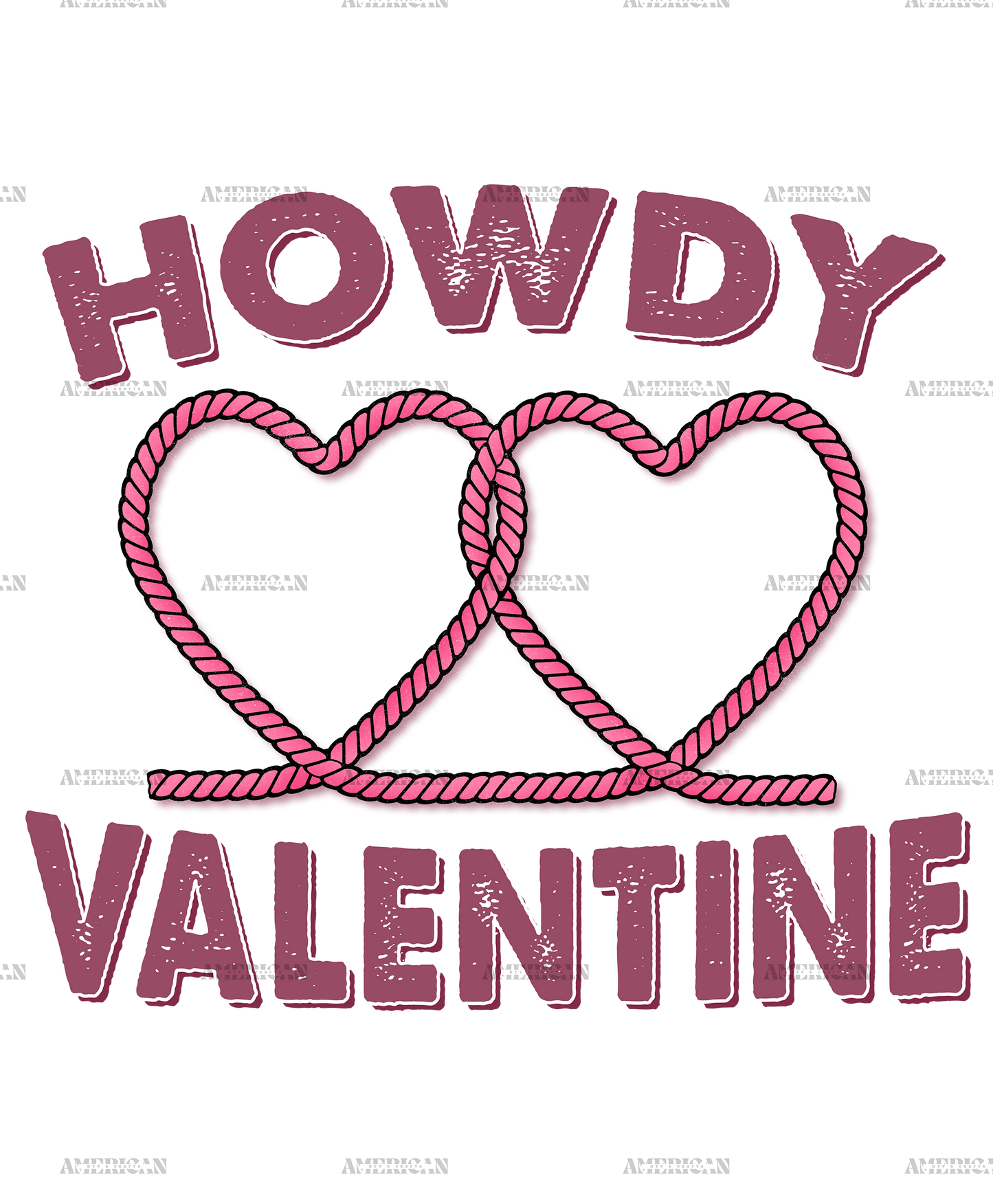 Howdy Valentine-2 DTF Transfer