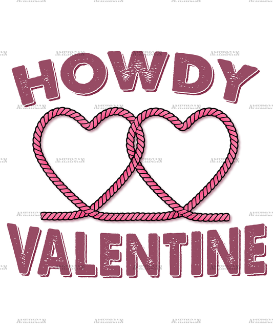 Howdy Valentine-2 DTF Transfer