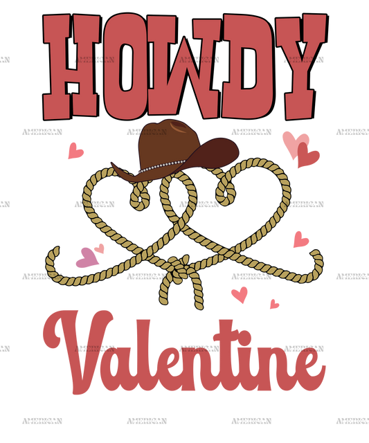 Howdy Valentine-3 DTF Transfer