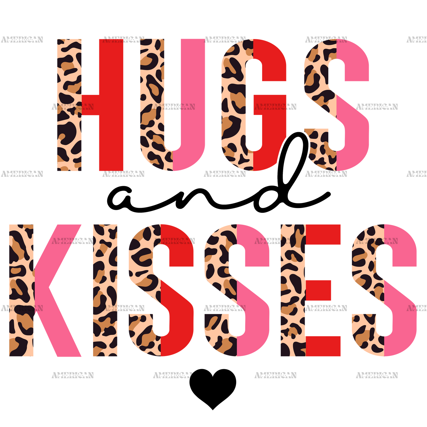 Hugs And Kisses-2 DTF Transfer