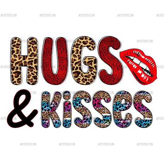 Hugs And Kisses Lip DTF Transfer