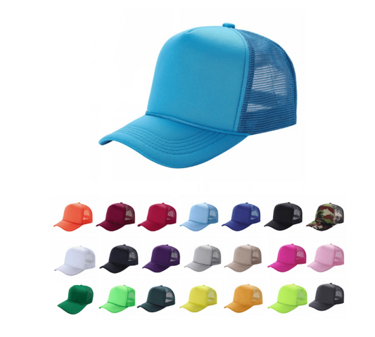 Trucker Cap Polyester Foam Front 5 Panel (Pack of 12)