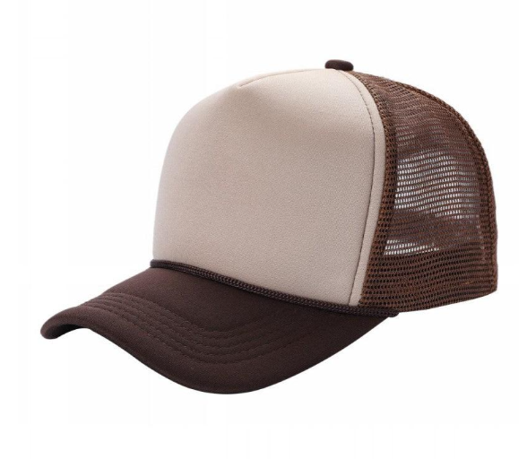 2-Tone Trucker Cap Polyester Foam Front 5 Panel