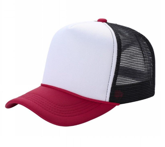 2-Tone Trucker Cap Polyester Foam Front 5 Panel