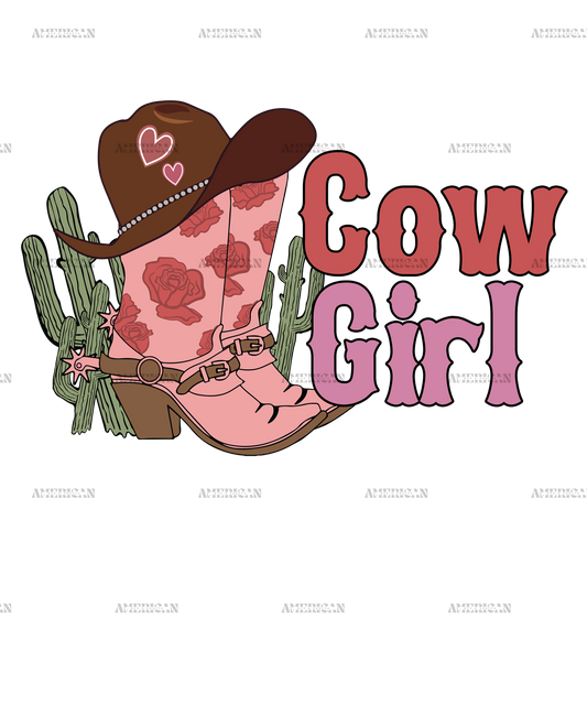 Valentine Cowgirl-1 DTF Transfer