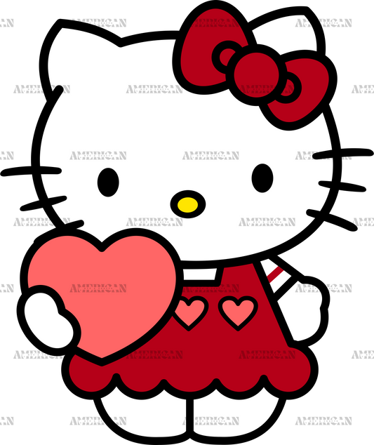 Valentine Kitty-1 DTF Transfer