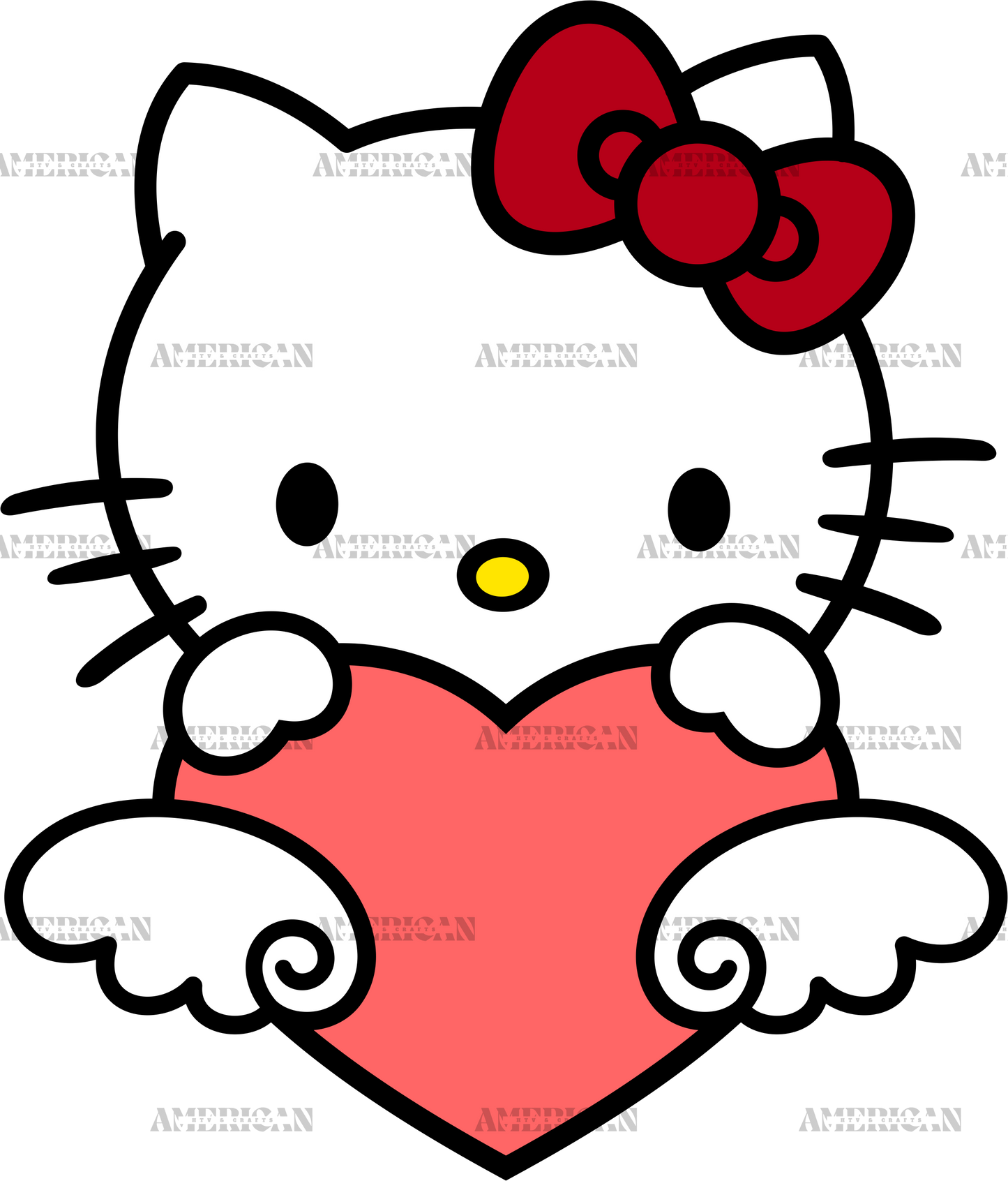 Valentine Kitty-3 DTF Transfer