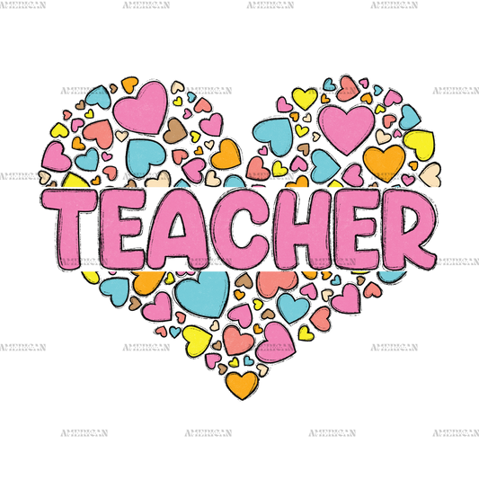 Valentine Teacher DTF Transfer