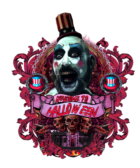 Welcome To Halloween Captain Spaulding DTF Transfer