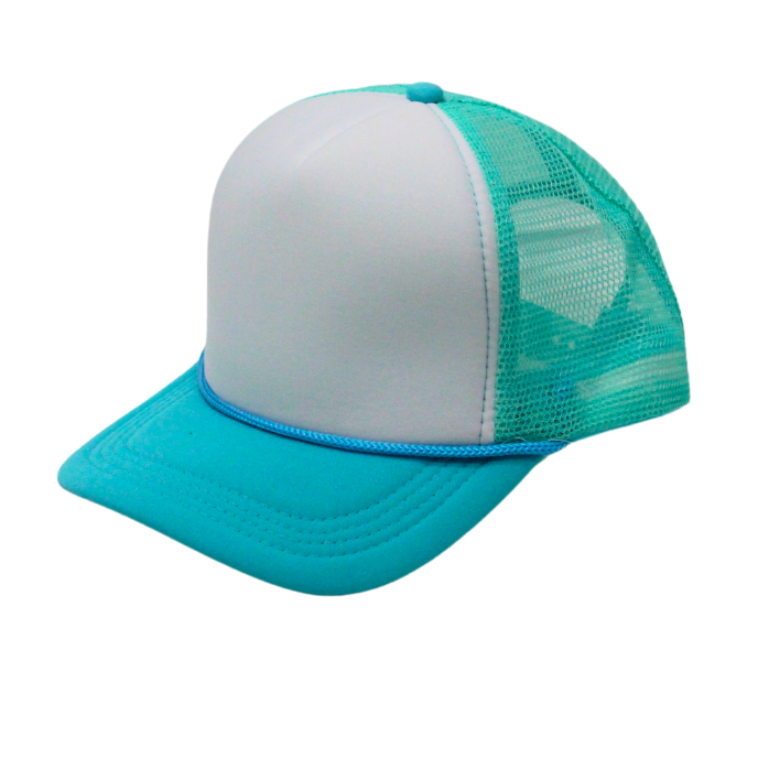 2-Tone Trucker Cap Polyester Foam Front 5 Panel