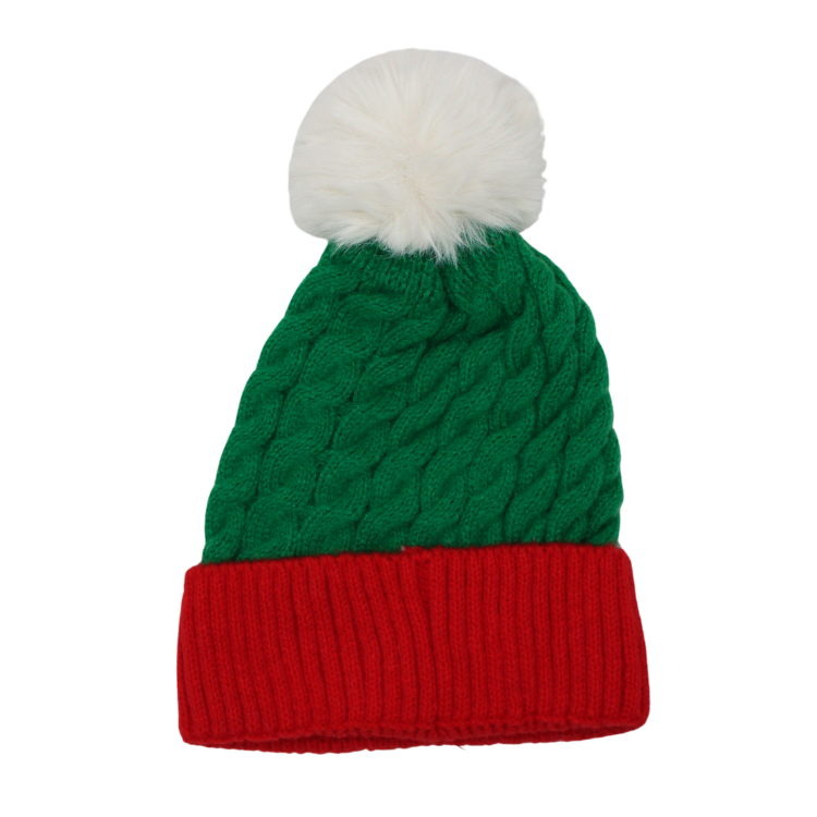 Beanie With Pompom