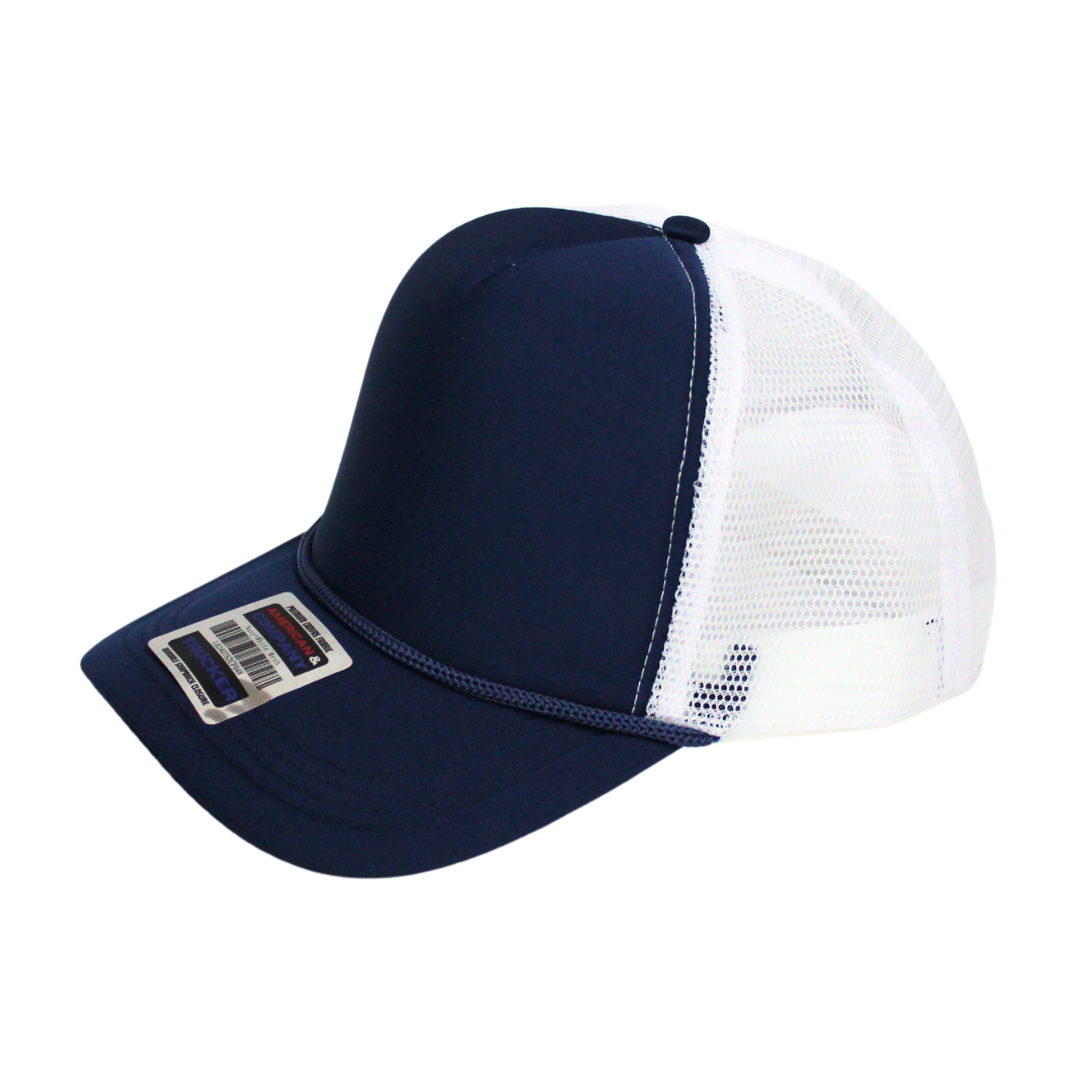 2-Tone Trucker Cap Polyester Foam Front 5 Panel