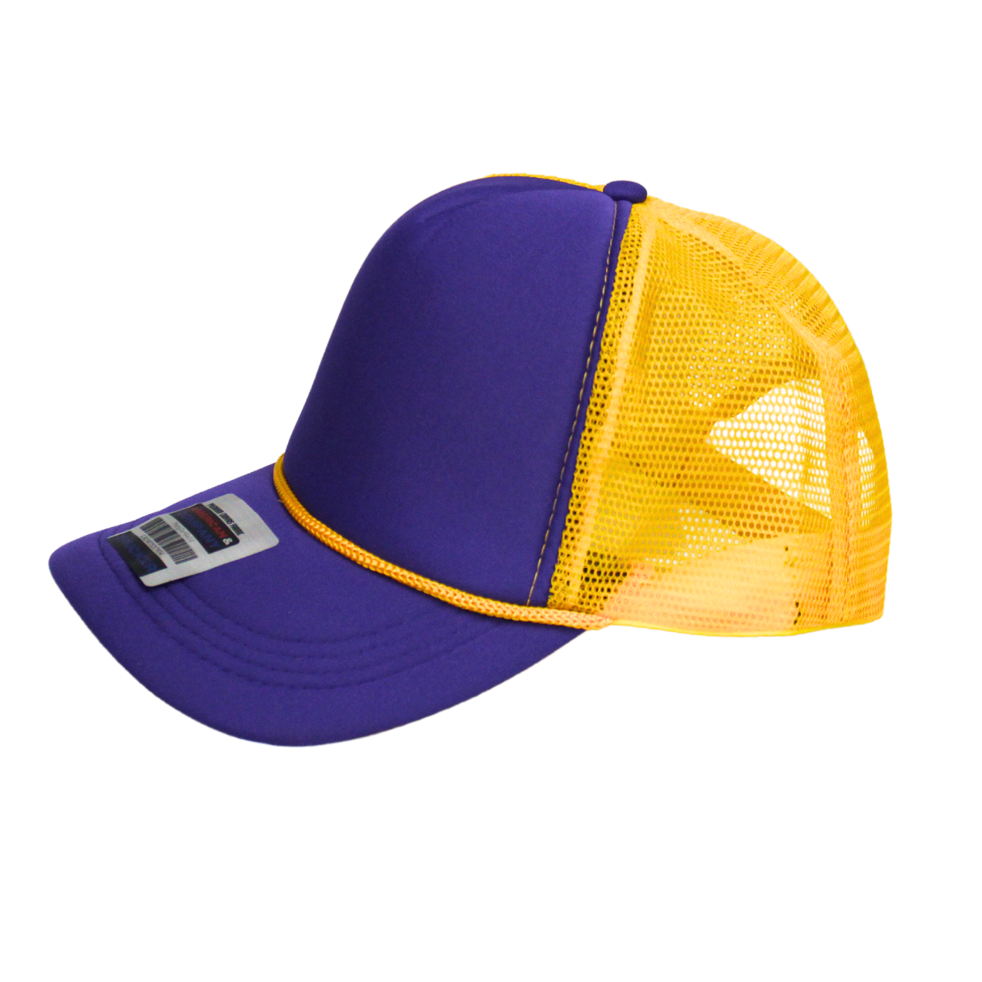 2-Tone Trucker Cap Polyester Foam Front 5 Panel