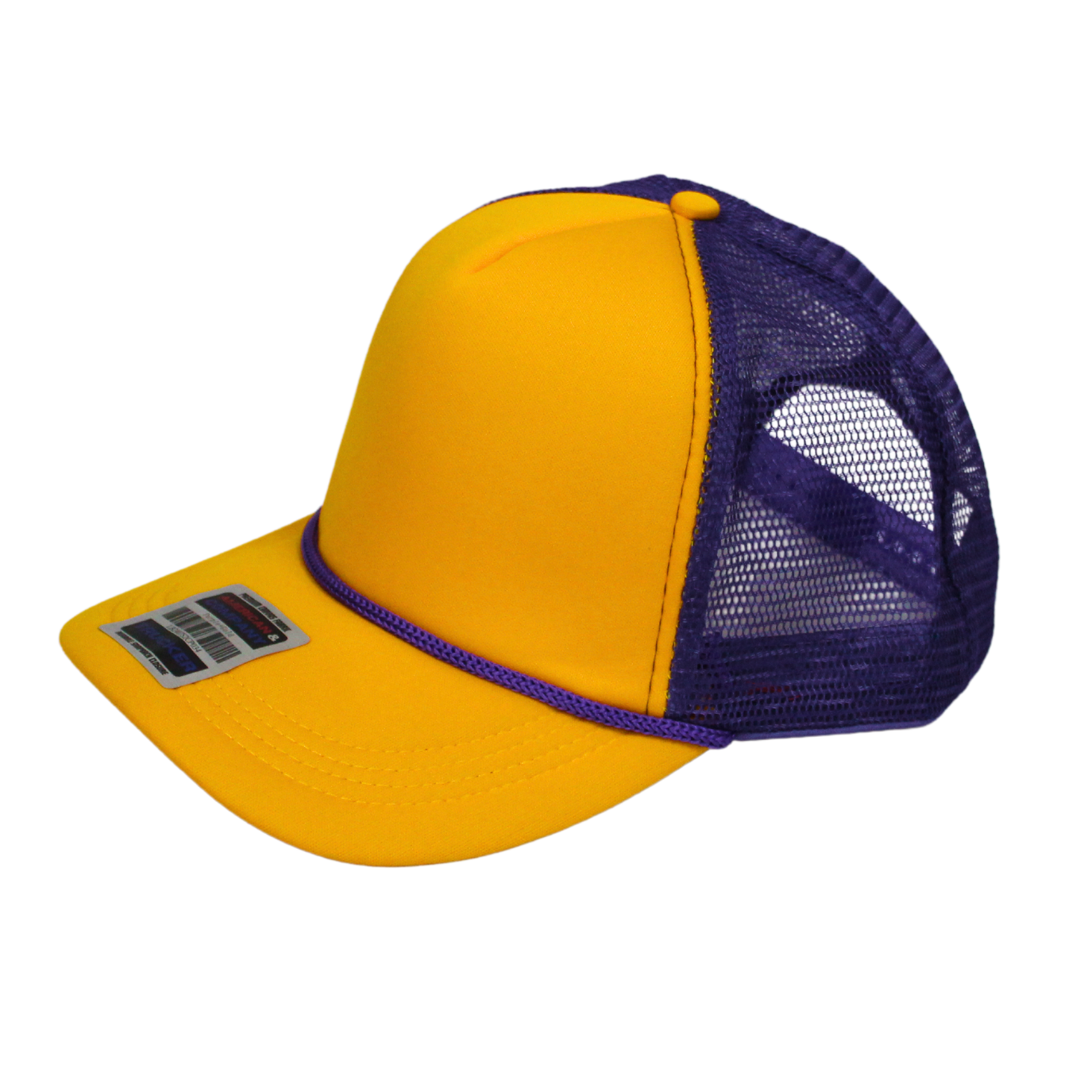 2-Tone Trucker Cap Polyester Foam Front 5 Panel