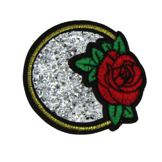 Crystal Rose Patch (Small/Embroidery)