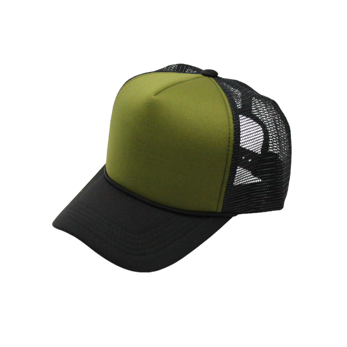 2-Tone Trucker Cap Polyester Foam Front 5 Panel