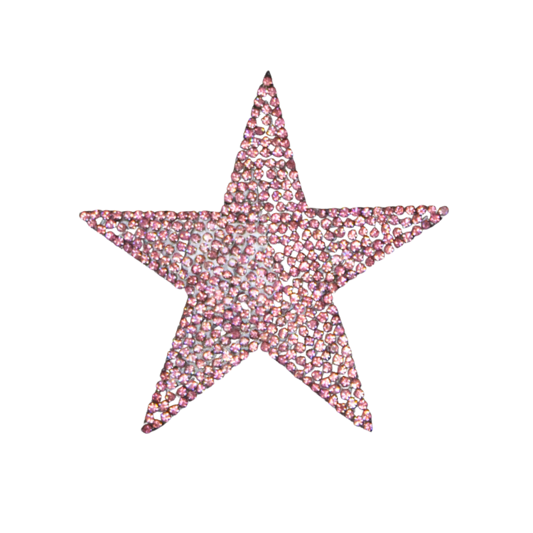 3 inch Stars Rhinestone Patch