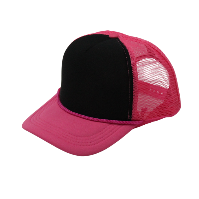 2-Tone Trucker Cap Polyester Foam Front 5 Panel