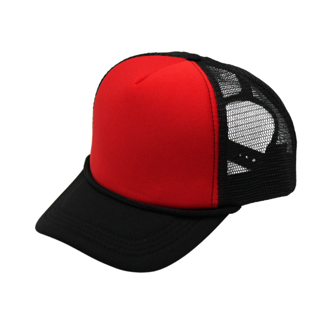 2-Tone Trucker Cap Polyester Foam Front 5 Panel