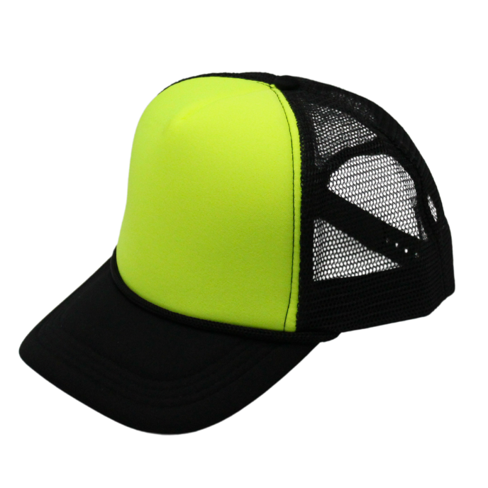 2-Tone Trucker Cap Polyester Foam Front 5 Panel