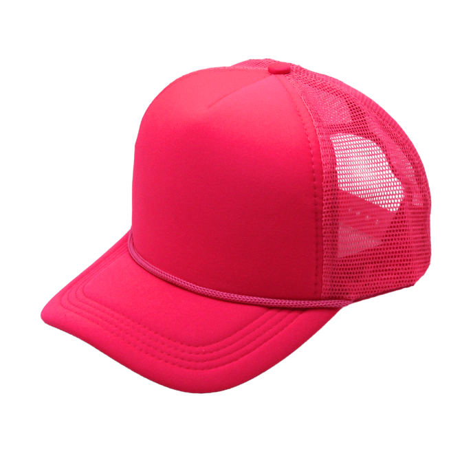 Kids Trucker Cap Polyester Foam Front 5 Panel