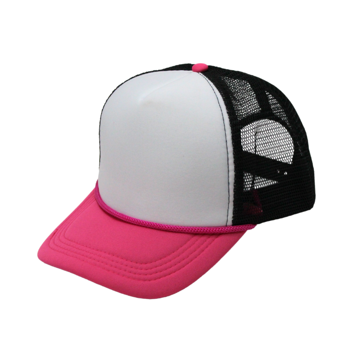 2-Tone Trucker Cap Polyester Foam Front 5 Panel