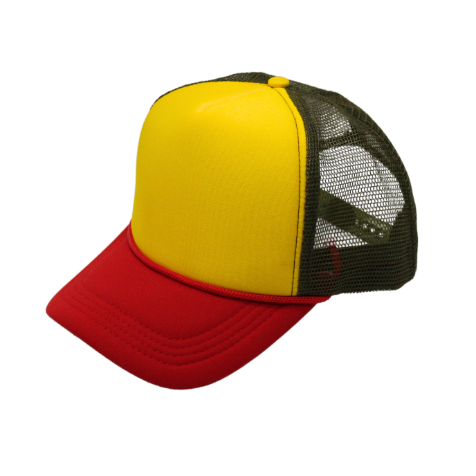 2-Tone Trucker Cap Polyester Foam Front 5 Panel