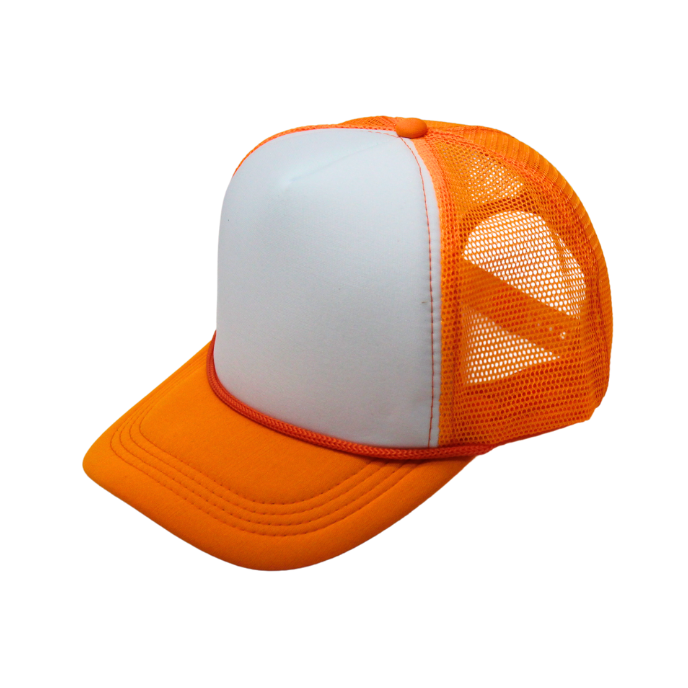 2-Tone Trucker Cap Polyester Foam Front 5 Panel