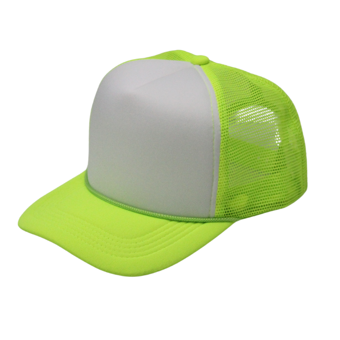 2-Tone Trucker Cap Polyester Foam Front 5 Panel